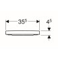 Geberit Selnova Square - Abattant WC, duroplast, blanc 501.555.01.1