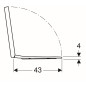 Geberit Selnova Square - Abattant WC, duroplast, blanc 501.555.01.1