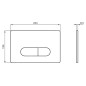 Ideal Standard Oleas - Plaque de déclenchement Oleas P1, blanc R0116AC