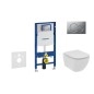 Geberit Duofix - Set de bâti-support, WC suspendu Rimless + abattant SoftClose Ideal Standard Tesi, plaque de déclenchement Geberit Duofix - Set de bâti-support, WC suspendu Rimless + abattant SoftClose Ideal Standard Tesi, plaque de déclenchement