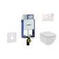 Geberit Kombifix - Set de bâti-support, WC suspendu Rimless+ abattant SoftClose Ideal Standard Tesi, plaque de déclenchement Geberit Kombifix - Set de bâti-support, WC suspendu Rimless+ abattant SoftClose Ideal Standard Tesi, plaque de déclenchement