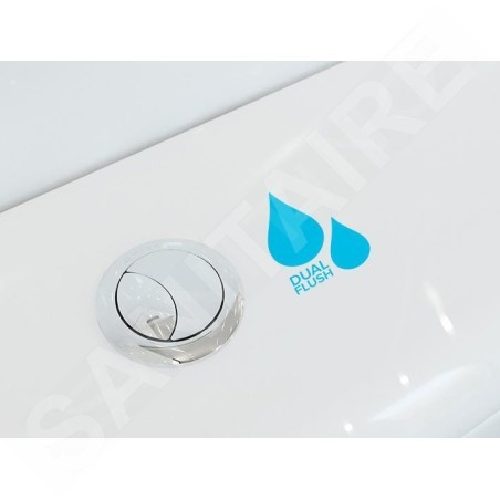 Ideal Standard Connect - Réservoir de chasse d’eau Cube, volume 6 litres, blanc E797001
