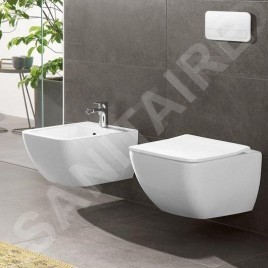 Villeroy & Boch ViConnect - Plaque de déclenchement M200, verre Glossy White 922400RE