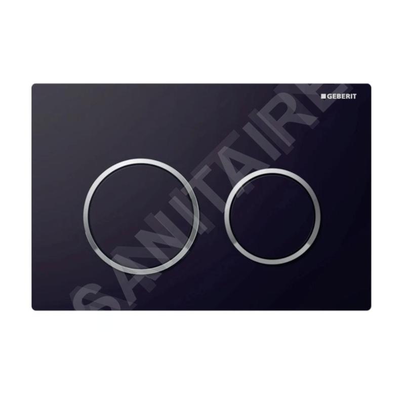 Geberit Kappa21 - Plaque de déclenchement, noir / chrome brillant 115.240.KM.1