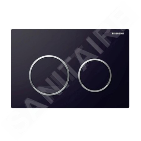 Geberit Kappa21 - Plaque de déclenchement, noir / chrome brillant 115.240.KM.1