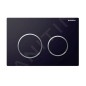 Geberit Kappa21 - Plaque de déclenchement, noir / chrome brillant 115.240.KM.1
