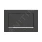 Geberit Omega30 - Plaque de déclenchement, noir mat / chrome brillant 115.080.14.1