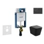 Geberit Kombifix - Set de bâti-support, cuvette Arkas et abattant softclose, plaque de déclenchement Sigma30, Noir mat/noir Geberit Kombifix - Set de bâti-support, cuvette Arkas et abattant softclose, plaque de déclenchement Sigma30, Noir mat/noir