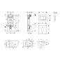 Geberit Kombifix - Set de bâti-support, cuvette Gaia, abattant softclose et plaque de déclenchement Sigma30, noir mat/noir Geberit Kombifix - Set de bâti-support, cuvette Gaia, abattant softclose et plaque de déclenchement Sigma30, noir mat/noir