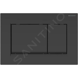 Geberit Kombifix - Set de bâti-support, cuvette Gaia, abattant softclose et plaque de déclenchement Sigma30, noir mat/noir