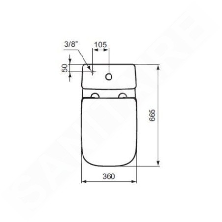 Ideal Standard i.Life A - Abattant WC, blanc T453001