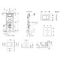 Geberit Duofix - Ensemble bâti-support, cuvette de toilette et siège ME by Starck, Rimless, SoftClose, plaque Sigma30,