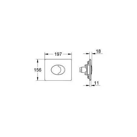 Grohe Skate Air - Bouton de commande, blanc alpin 42305SH0