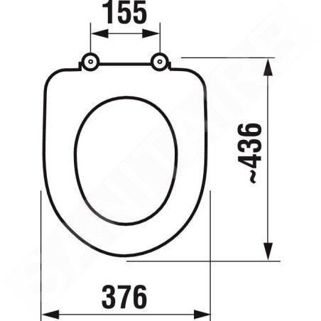 Jika Deep - Abattant WC, Antibak, blanc H8932813000631
