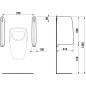 Jika Split - Paroi d'urinoir, 410x660x100 mm, blanc H8476010000001 Jika Split - Paroi d'urinoir, 410x660x100 mm, blanc H8476010000001