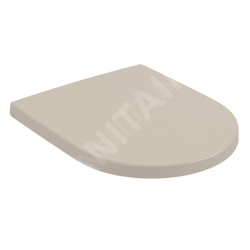 Villeroy & Boch Subway 3.0 - Abattant de WC, SoftClosing, CeramicPlus, Amande 8M42S1AM