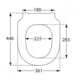 Villeroy & Boch Subway 3.0 - Abattant de WC, SoftClosing, CeramicPlus, Amande 8M42S1AM