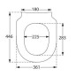 Villeroy & Boch Subway 3.0 - Abattant de WC, SoftClosing, CeramicPlus, Amande 8M42S1AM