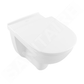 Villeroy & Boch ViCare - WC suspendu pour personne à mobilité réduite, sortie arrière, DirectFlush, blanc alpin 4695R001
