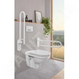 Villeroy & Boch ViCare - WC suspendu pour personne à mobilité réduite, sortie arrière, DirectFlush, blanc alpin 4695R001