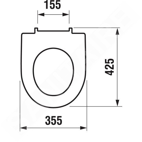 Jika Lyra plus - Abattant de toilettes, blanc H8933843000631