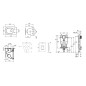 Grohe Uniset - Bâti-support pour WC suspendu + cuvette et abattant Ideal Standard Tesi 38643SET-KF Grohe Uniset - Bâti-support pour WC suspendu + cuvette et abattant Ideal Standard Tesi 38643SET-KF