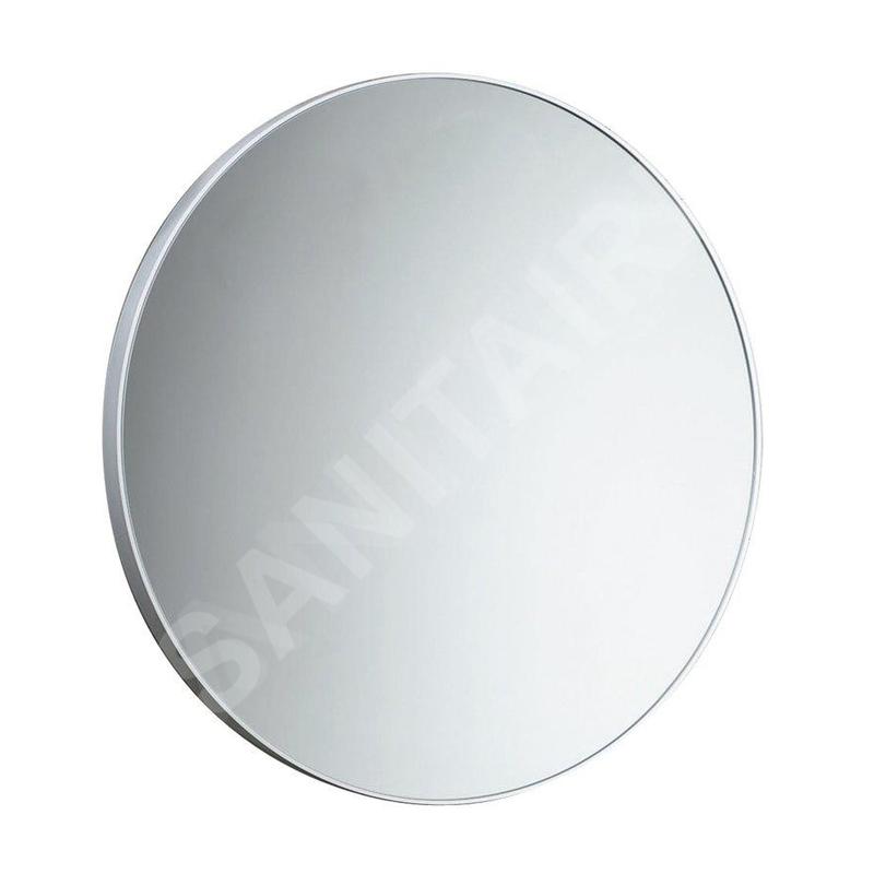 Sapho Accessoires de salle de bains Gedy - Miroir dans un cadre, diamètre 60 cm, blanc 600002