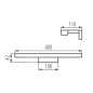Sapho Kanlux - Luminaire LED Asten, 400x42x110 mm, 8 W, noir mat 26683 Sapho Kanlux - Luminaire LED Asten, 400x42x110 mm, 8 W, noir mat 26683