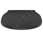 Ideal Standard Connect Air - Abattant WC wrapover, Soft-Close, noir E0368V3