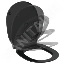 Ideal Standard Connect Air - Abattant WC wrapover, Soft-Close, noir E0368V3