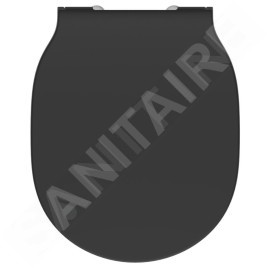Ideal Standard Connect Air - Abattant WC wrapover, Soft-Close, noir E0368V3