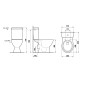 Jika Lyra plus - WC combiné, évacuation arrière, remplissage latéral, Rimless, blanc H8257260002413 Jika Lyra plus - WC combiné, évacuation arrière, remplissage latéral, Rimless, blanc H8257260002413