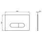 Ideal Standard Oleas - Plaque de déclenchement Oleas P1, chrome R0116AA