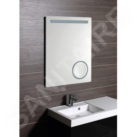 Sapho Astro - Mirroir 600x800 mm, éclairage LED, miroir de rasage MIRL2