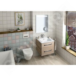 Sapho Astro - Mirroir 600x800 mm, éclairage LED, miroir de rasage MIRL2
