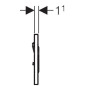 Geberit Sigma10 - Commande du rinçage de l’urinoir, plaque de déclenchement de type 10, inox 116.015.SN.1 Geberit Sigma10 - Commande du rinçage de l’urinoir, plaque de déclenchement de type 10, inox 116.015.SN.1