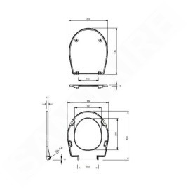 Kolo Rekord - Abattant de WC avec fonction de fermeture lente, termoplast, blanc K90117000