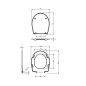 Kolo Rekord - Abattant de WC avec fonction de fermeture lente, termoplast, blanc K90117000