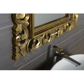 Sapho Scule - Miroir en cadre, 70 x 100 cm, or IN163