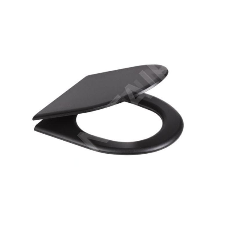 Sanela WC en inox - Abattant de toilette, noir SLZN 31C