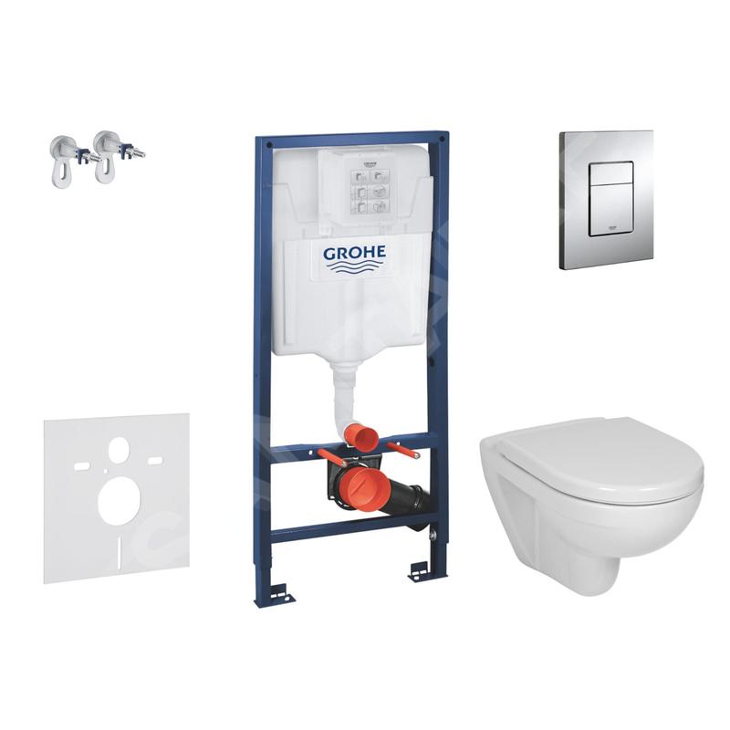 Grohe Rapid SL - Set bâti-support, WC et siège Jika Lyra Plus, plaque de déclenchement Skate Cosmopolita, chrome 38528SET-KJ2 Grohe Rapid SL - Set bâti-support, WC et siège Jika Lyra Plus, plaque de déclenchement Skate Cosmopolita, chrome 38528SET-KJ2
