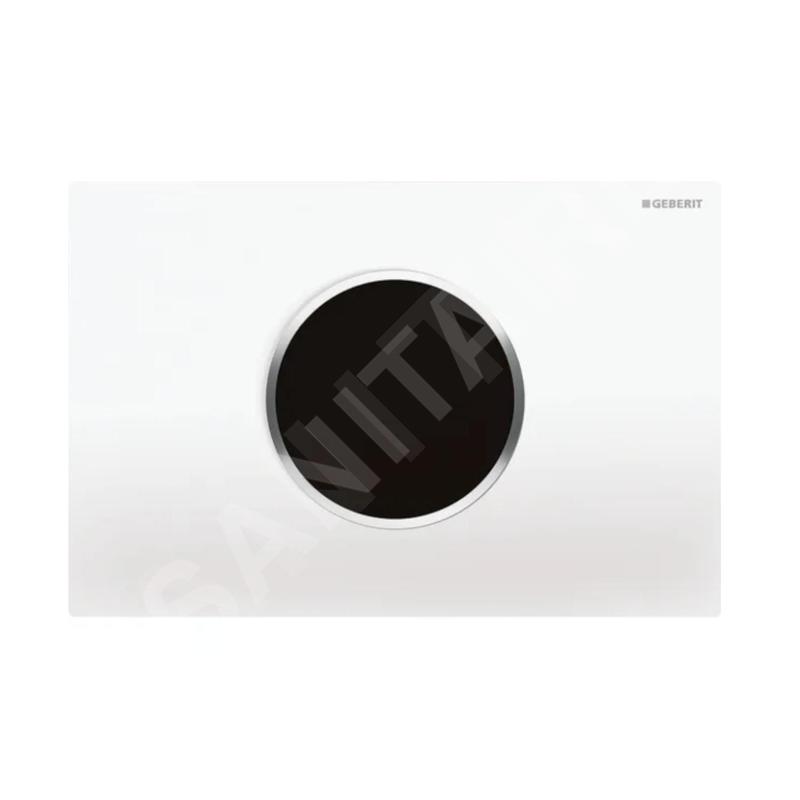 Geberit Sigma10 - Commande électronique de chasse d'eau, alimentation secteur, blanc / chrome brillant 115.907.KJ.6 Geberit Sigma10 - Commande électronique de chasse d'eau, alimentation secteur, blanc / chrome brillant 115.907.KJ.6