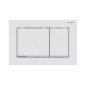 Geberit Omega30 - Plaque de déclenchement, blanc mat /chrome brillant 115.080.JT.1