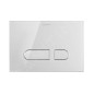 Duravit DuraSystem - Plaque de déclenchement A1 pour les toilettes, verre blanc WD5002012000