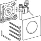 Geberit Systèmes de chasse d’eau - Commande pour urinoir à déclenchement pneumatique du rinçage Mambo, acier inoxydable brossé Geberit Systèmes de chasse d’eau - Commande pour urinoir à déclenchement pneumatique du rinçage Mambo, acier inoxydable brossé