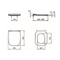 Ideal Standard i.Life B - Abattant de WC, blanc T500201