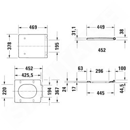 Duravit Vero Air - abattant WC avec système SoftClose, blanc alpin 0022090000