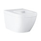 Grohe Solido - Set d’installation murale, toilettes et siège Euro Ceramic, softclose, Triple Vortex, bouton Even, chrome Grohe Solido - Set d’installation murale, toilettes et siège Euro Ceramic, softclose, Triple Vortex, bouton Even, chrome
