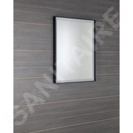 Sapho Sort LED - Mirroir avec éclairage LED, 600x800 mm, noir mat ST080