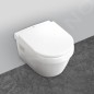 Geberit Kombifix - Bâti-support pour WC suspendu avec plaque de déclenchement Sigma50, blanc alpin + Villeroy Boch – cuvette et Geberit Kombifix - Bâti-support pour WC suspendu avec plaque de déclenchement Sigma50, blanc alpin + Villeroy Boch – cuvette et